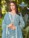 Misha By Mrudangi Georgette Top With Sharara Dupatta Suppliers In India